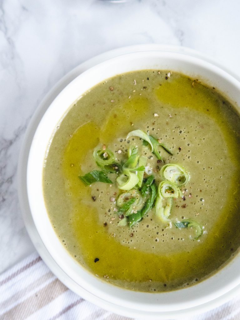 Cannabis infused creme of zucchini soup