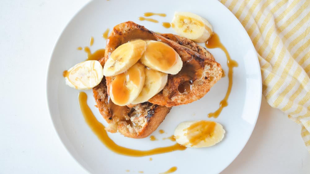 Banana and Caramel French Toast with Cannabis // The Loud Bowl