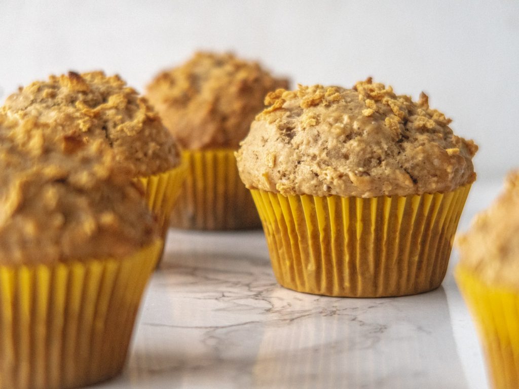 maple and oats vegan muffins
